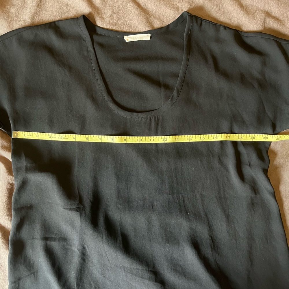 Lush Elegant Mesh Black Women's Top Made in USA - Picture 5 of 6